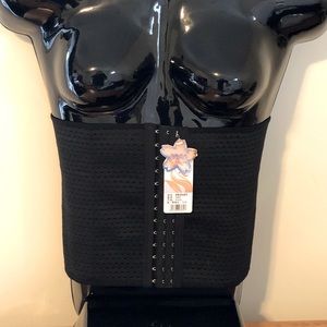 Waist trainer corset Lg black NWT